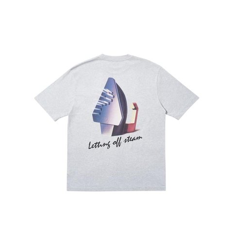 Palace STEAMING T-SHIRT GREY MARL