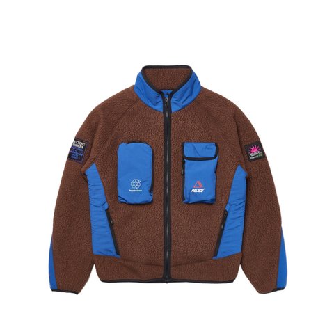 Palace POLARTEC GO-GO JACKET BROWN - Colorway