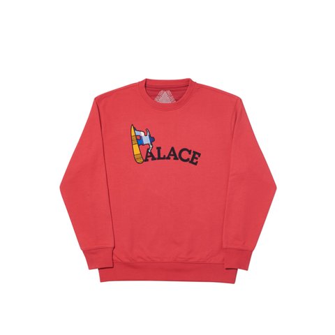 Palace TURF SURF CREW DARK RED - Colorway