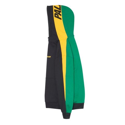 Palace CATCH UP HOOD BLACK / YELLOW / GREEN