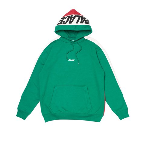 Palace CATCH UP HOOD GREEN / WHITE / RED - Colorway