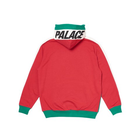 Palace CATCH UP HOOD GREEN / WHITE / RED - Colorway