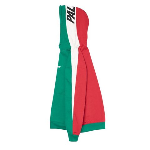 Palace CATCH UP HOOD GREEN / WHITE / RED