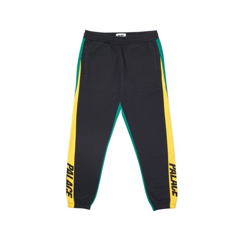 Palace CATCH UP JOGGERS BLACK / YELLOW / GREEN - Colorway