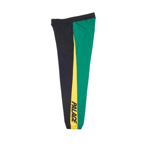 Palace CATCH UP JOGGERS BLACK / YELLOW / GREEN