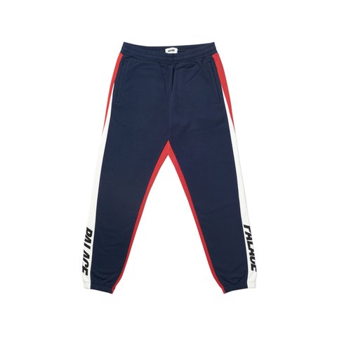 Palace CATCH UP JOGGERS NAVY / WHITE / RED - Colorway