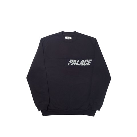 Palace ZIP IT CREW BLACK - Colorway