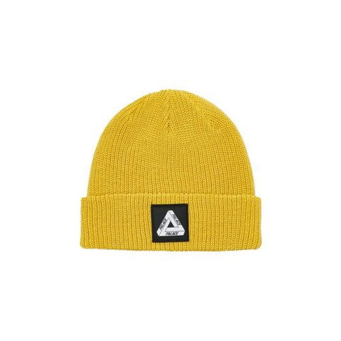 Palace TRI-FERG PATCH BEANIE GOLD