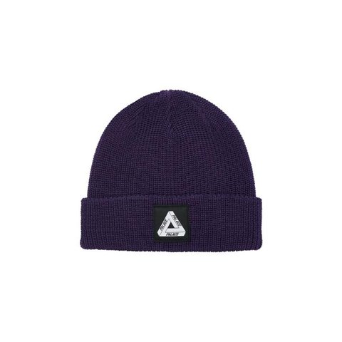 Palace TRI-FERG PATCH BEANIE PURPLE
