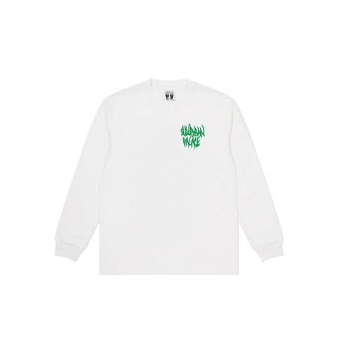 Palace PALACE SUBURBAN BLISS FLOWER FACES LONGSLEEVE WHITE - Colorway
