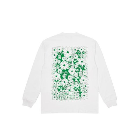 Palace PALACE SUBURBAN BLISS FLOWER FACES LONGSLEEVE WHITE