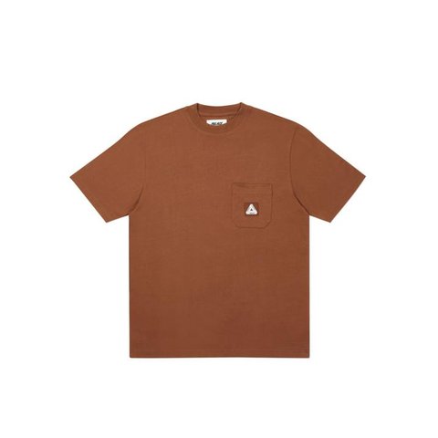 Palace PATCH POCKET T-SHIRT BROWN