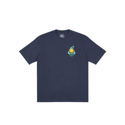 Palace NEIN CHEESE NEIN EGG T-SHIRT NAVY - Colorway