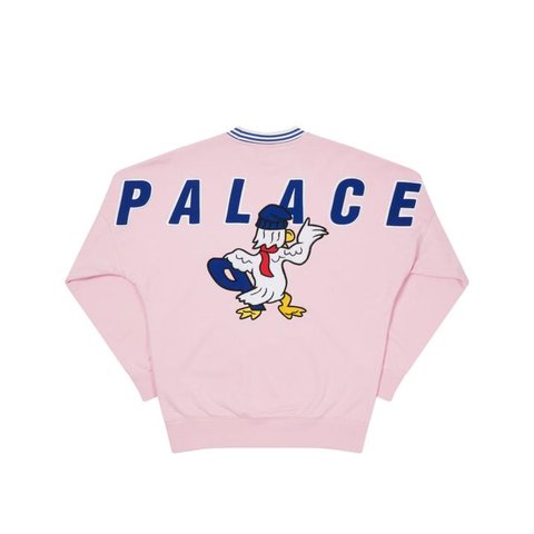 Palace CHILLY DUCK OUT DROP SHOULDER CREW PINK