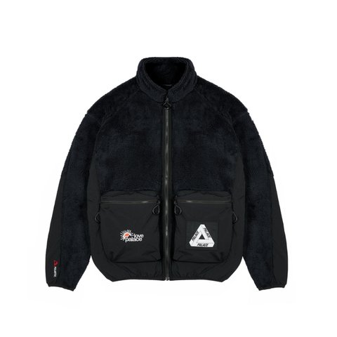 Palace POLARTEC HIGH-LOFT TEDDY FLEECE JACKET BLACK - Colorway