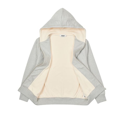 Palace PATCH THERMAL ZIP HOOD GREY MARL - Colorway