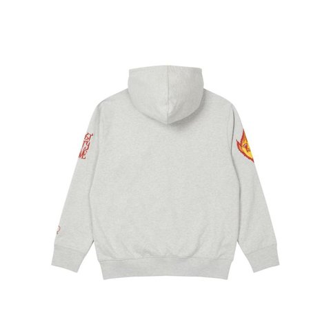 Palace PALACE SUBURBAN BLISS ELF HEAD PATCH ZIP HOOD GREY MARL