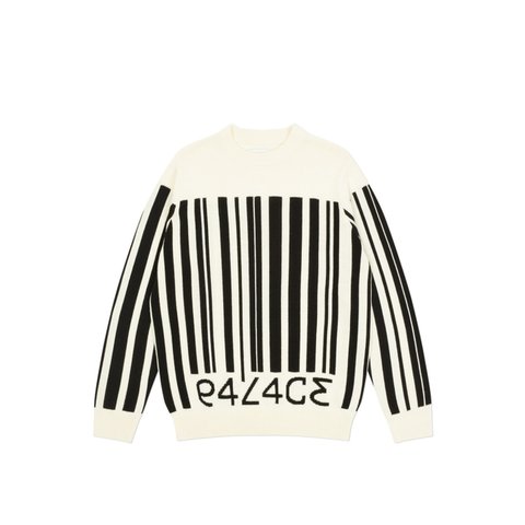 Palace BARCODE KNIT WHITE - Colorway