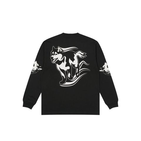DOGS ARE CHILL LONGSLEEVE BLACK