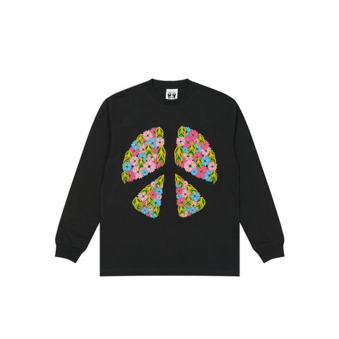 Palace PALACE SUBURBAN BLISS PEACE AND LOVE LONGSLEEVE BLACK - Colorway