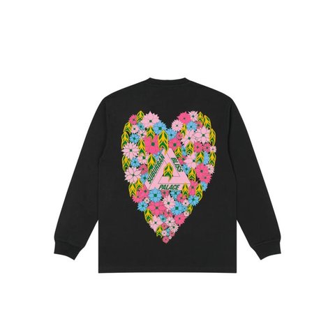 PALACE SUBURBAN BLISS PEACE AND LOVE LONGSLEEVE BLACK