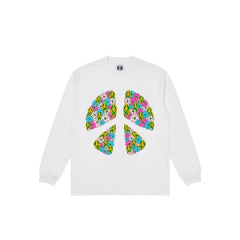 Palace PALACE SUBURBAN BLISS PEACE AND LOVE LONGSLEEVE WHITE - Colorway