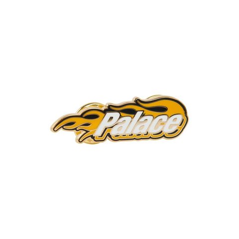 Palace P-FLAMES PIN BADGE YELLOW