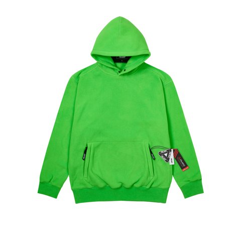 Palace POLARTEC LAZER HOOD FLURO GREEN - Colorway
