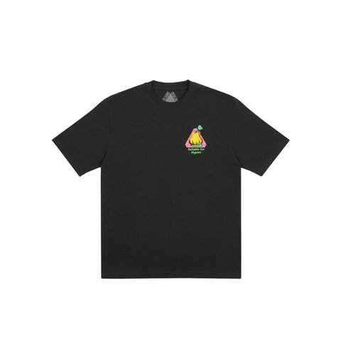 Palace NEIN CHEESE NEIN EGG T-SHIRT BLACK - Colorway