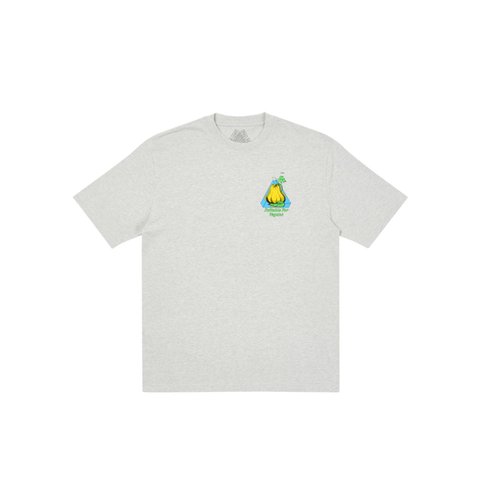 Palace NEIN CHEESE NEIN EGG T-SHIRT GREY MARL - Colorway
