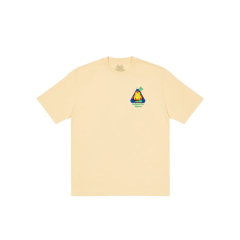 Palace NEIN CHEESE NEIN EGG T-SHIRT OATMEAL - Colorway