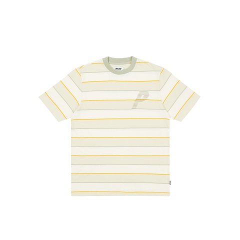 Palace THE STRIPE IS RIGHT T-SHIRT OFF WHITE - Colorway