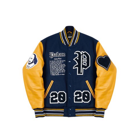 Palace AS YOU LIKE IT VARSITY JACKET NAVY - Colorway
