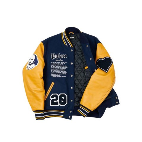 Palace AS YOU LIKE IT VARSITY JACKET NAVY
