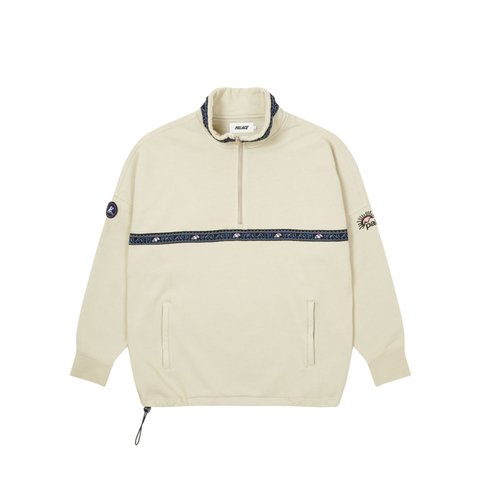 Palace ZEN HALF ZIP STONE - Colorway