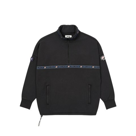 Palace ZEN HALF ZIP BLACK - Colorway