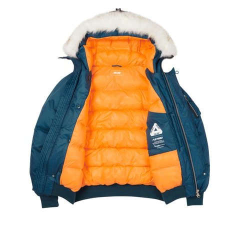 Palace P-2B SHORT PARKA BLUE