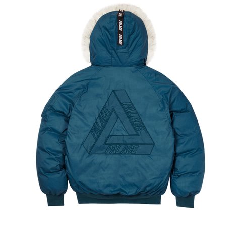 Palace P-2B SHORT PARKA BLUE - Colorway