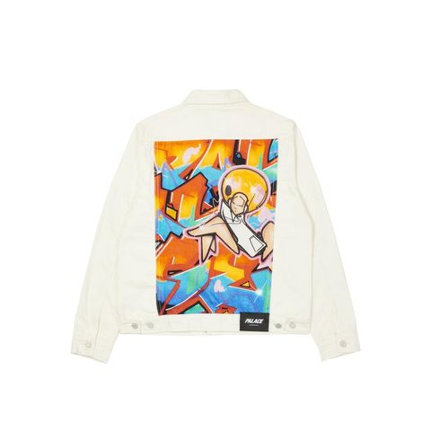 PALACE ZOMBY DENIM JACKET WHITE