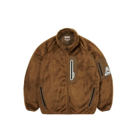 Palace POLARTEC HIGH LOFT TRACK JACKET BROWN - Colorway