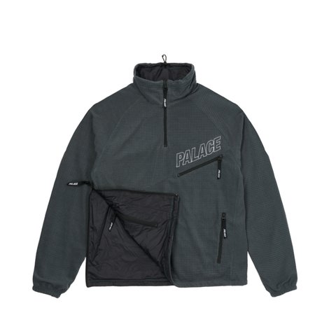Palace POLAR GRID REVERSE JACKET BLACK - Colorway