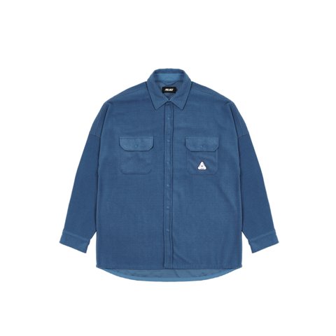 Palace POLAR GRID OVERSHIRT NAVY - Colorway