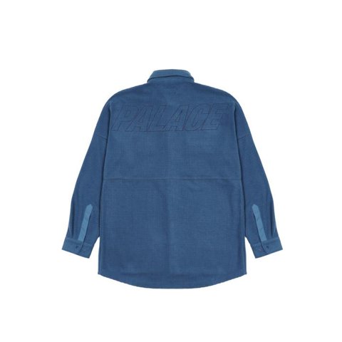 POLAR GRID OVERSHIRT NAVY