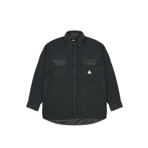 Palace POLAR GRID OVERSHIRT BLACK - Colorway