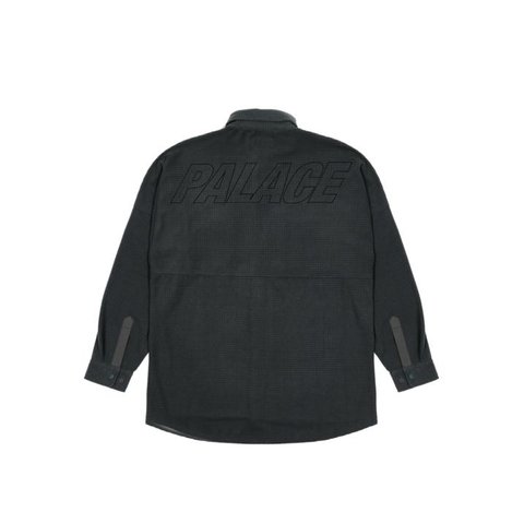 POLAR GRID OVERSHIRT BLACK