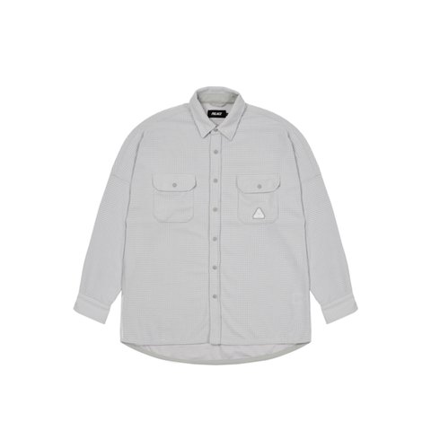 Palace POLAR GRID OVERSHIRT WHITE - Colorway