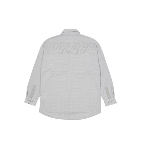 POLAR GRID OVERSHIRT WHITE