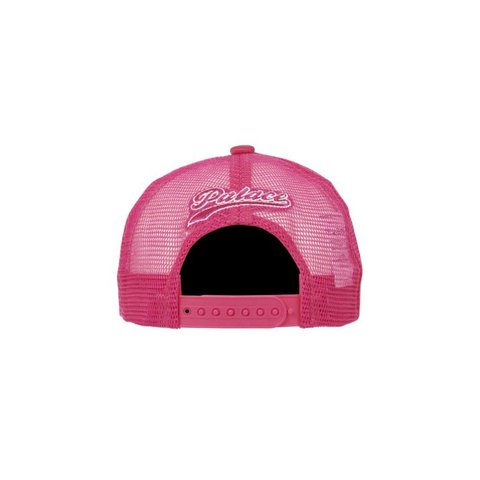 SCRIPT MESH BACK 5-PANEL PINK