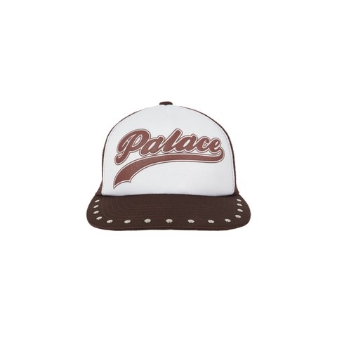 SCRIPT MESH BACK 5-PANEL BROWN