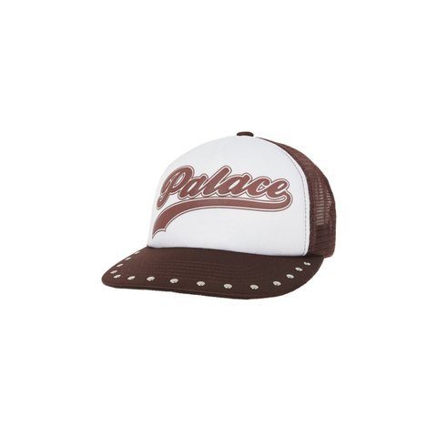 SCRIPT MESH BACK 5-PANEL BROWN